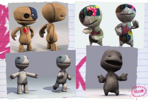 Some prototypes of Sackboy