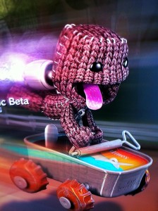 Sackboy Blasting off